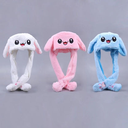 Soft Fluffy Rabbit Ears Headband | Moving Ears Plush Earmuffs | Warm & Cozy