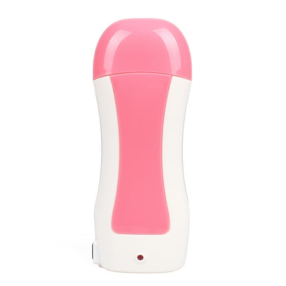 Depilatory Wax Heater Kit 3in1 | Roll-on Hair Removal Kit With Heater, Wax Refill & Strips | Roll On Wax Heater Kit 3-in-1